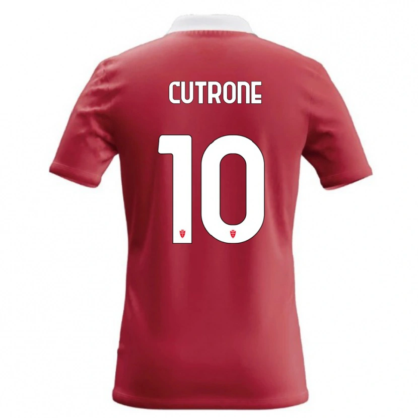 Danxen Kobiety Patrick Cutrone #10 Czerwony Biały Domowa Koszulka 2026/27 Koszulki Klubowe