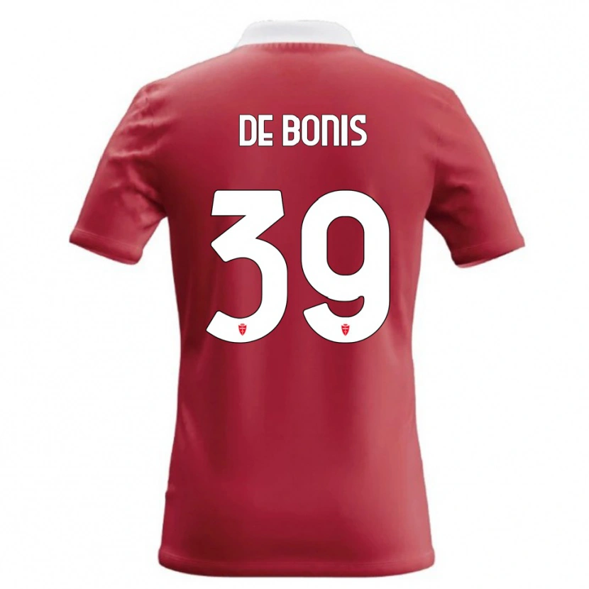 Danxen Kobiety Andrea De Bonis #39 Czerwony Biały Domowa Koszulka 2026/27 Koszulki Klubowe