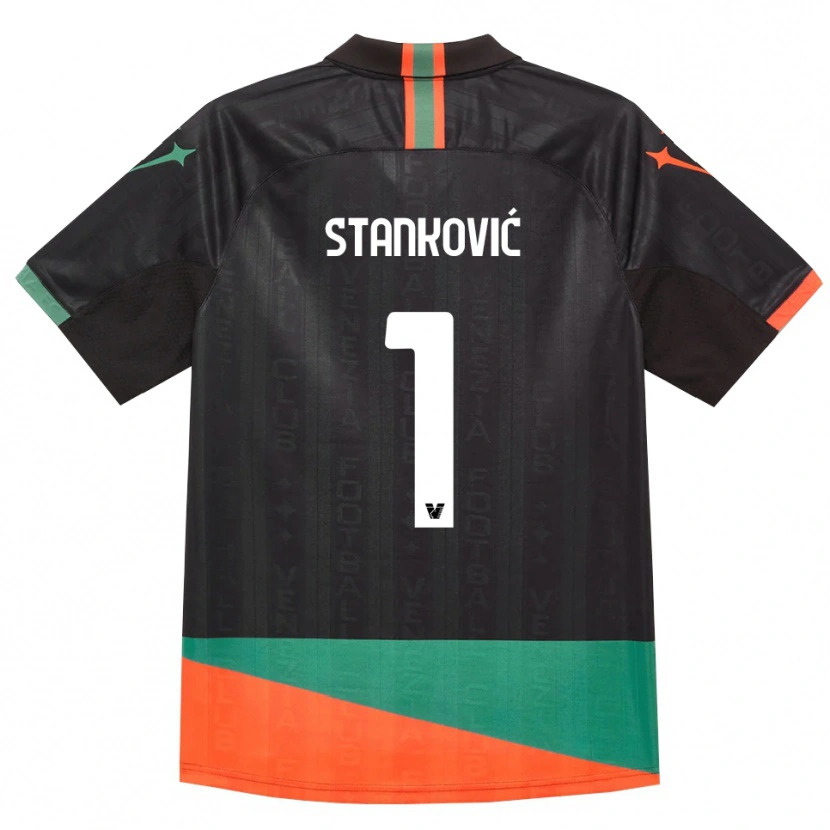 Danxen Kobiety Filip Stanković #1 Czarny Pomarańczowy Zielony Domowa Koszulka 2026/27 Koszulki Klubowe