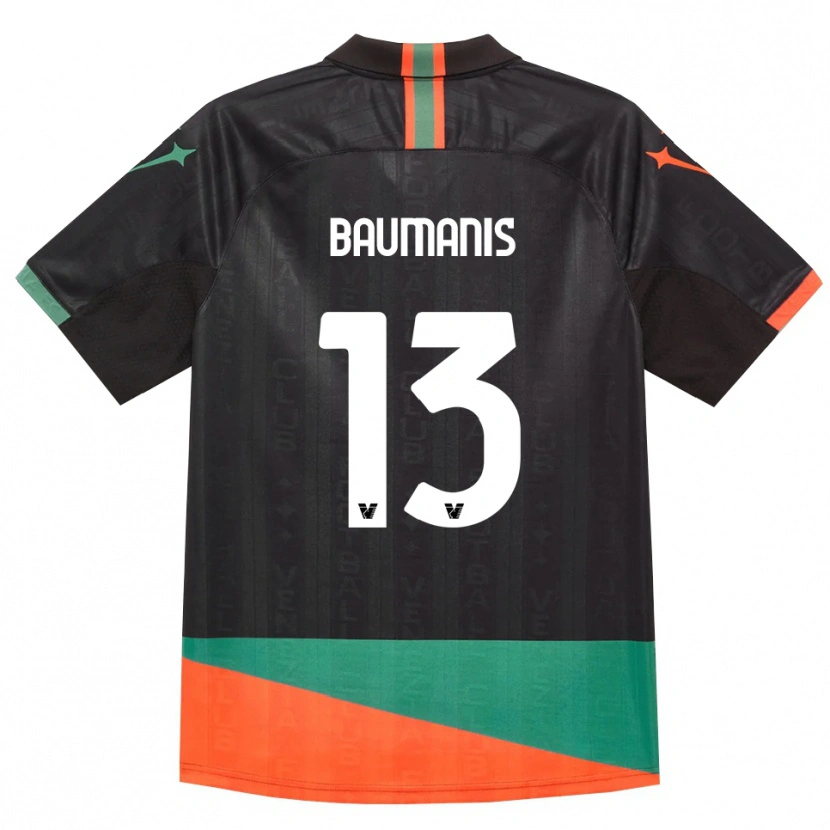 Danxen Kobiety Kristofers Baumanis #13 Czarny Pomarańczowy Zielony Domowa Koszulka 2026/27 Koszulki Klubowe