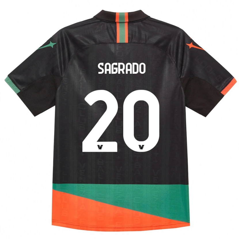 Danxen Kobiety Richie Sagrado #20 Czarny Pomarańczowy Zielony Domowa Koszulka 2026/27 Koszulki Klubowe