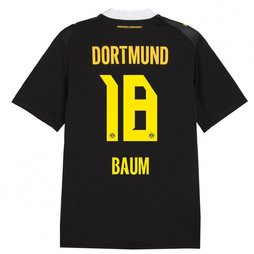 Danxen Kobiety Celina Baum #18 Czarny Czerwony Żółty Wyjazdowa Koszulka 2026/27 Koszulki Klubowe