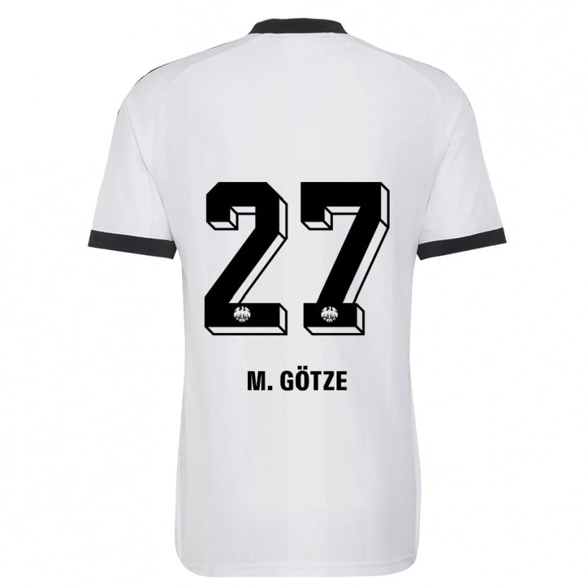 Danxen Kobiety Mario Götze #27 Czarny Biały Wyjazdowa Koszulka 2026/27 Koszulki Klubowe