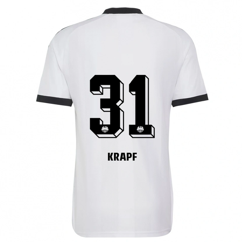 Danxen Kobiety Maximilian Krapf #31 Czarny Biały Wyjazdowa Koszulka 2026/27 Koszulki Klubowe