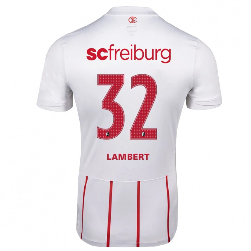Danxen Kobiety Gabrielle Lambert #32 Biały Czerwony Żółty Wyjazdowa Koszulka 2026/27 Koszulki Klubowe