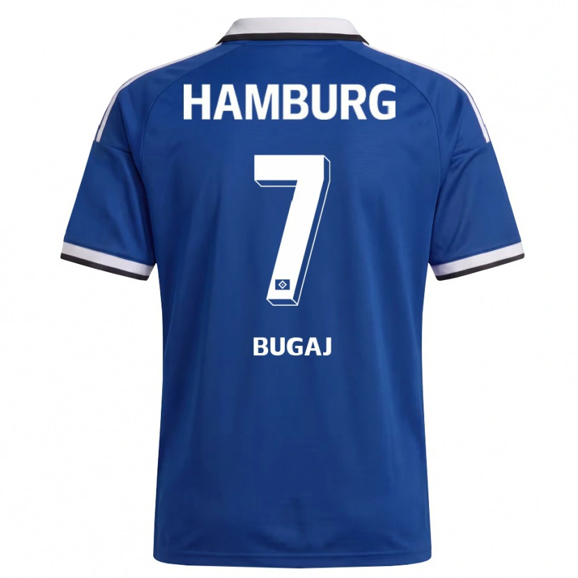 Danxen Kobiety Jan-Luca Bugaj #7 Biały Niebieski Wyjazdowa Koszulka 2026/27 Koszulki Klubowe