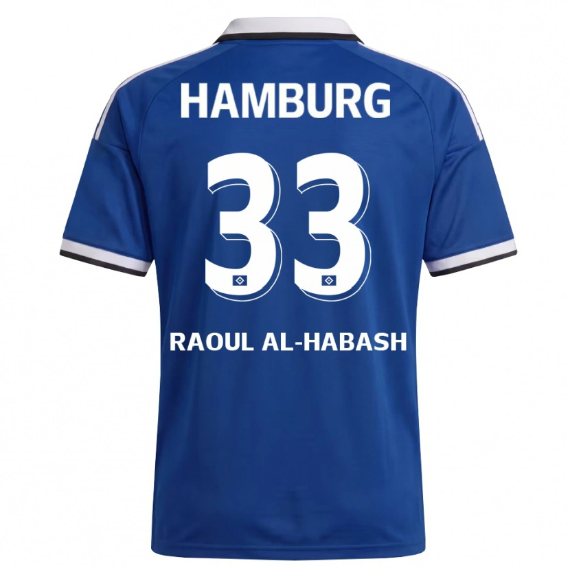 Danxen Kobiety Luca Raoul Al-Habash #33 Biały Niebieski Wyjazdowa Koszulka 2026/27 Koszulki Klubowe