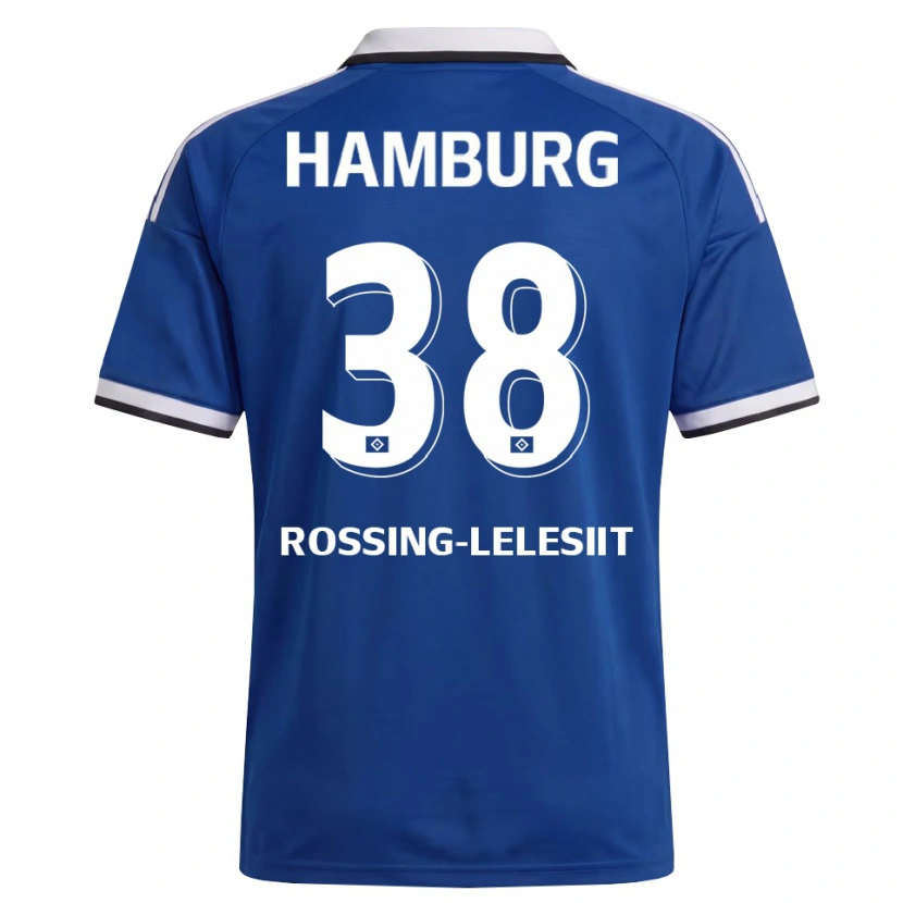 Danxen Kobiety Alexander Røssing-Lelesiit #38 Biały Niebieski Wyjazdowa Koszulka 2026/27 Koszulki Klubowe