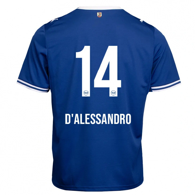 Danxen Kobiety Aldo D'alessandro #14 Królewski Niebieski Biały Wyjazdowa Koszulka 2026/27 Koszulki Klubowe