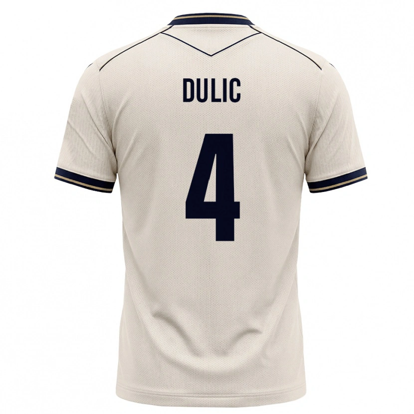 Danxen Kobiety Sean Dulic #4 Białawy Niebieski Atramentowy Wyjazdowa Koszulka 2026/27 Koszulki Klubowe