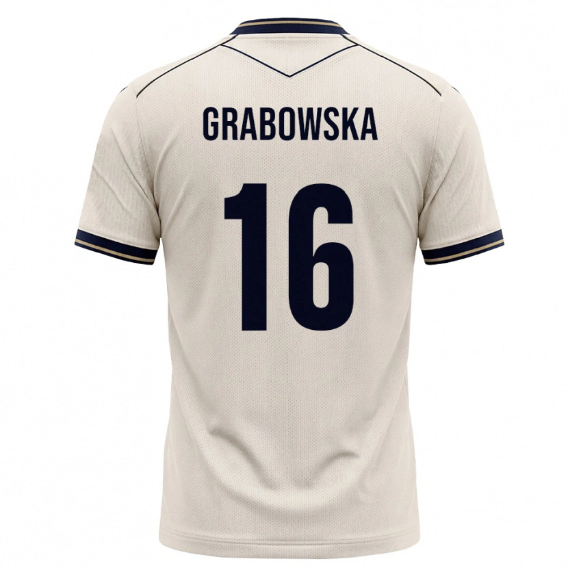 Danxen Kobiety Dominika Grabowska #16 Białawy Niebieski Atramentowy Wyjazdowa Koszulka 2026/27 Koszulki Klubowe