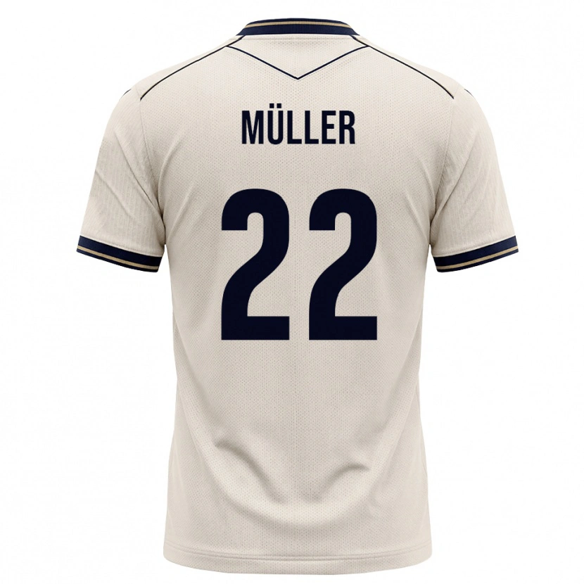 Danxen Kobiety Tim Müller #22 Białawy Niebieski Atramentowy Wyjazdowa Koszulka 2026/27 Koszulki Klubowe