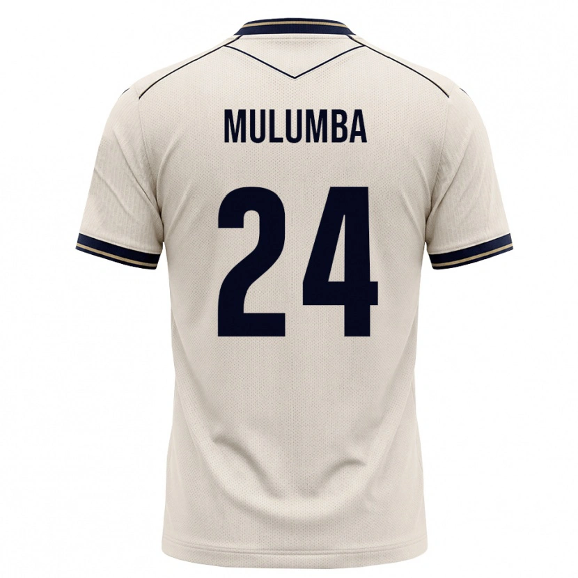 Danxen Kobiety David Mulumba #24 Białawy Niebieski Atramentowy Wyjazdowa Koszulka 2026/27 Koszulki Klubowe