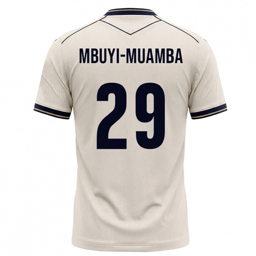 Danxen Kobiety Hubert Mbuyi-Muamba #29 Białawy Niebieski Atramentowy Wyjazdowa Koszulka 2026/27 Koszulki Klubowe