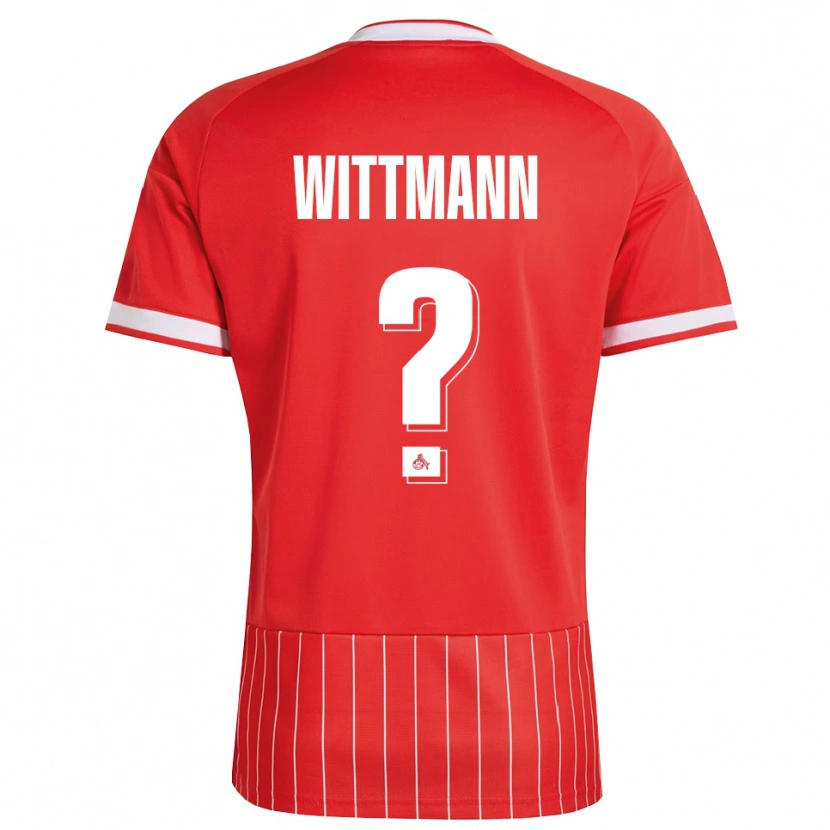 Danxen Kobiety Eyk Wittmann #0 Czerwony Biały Zielony Wyjazdowa Koszulka 2026/27 Koszulki Klubowe