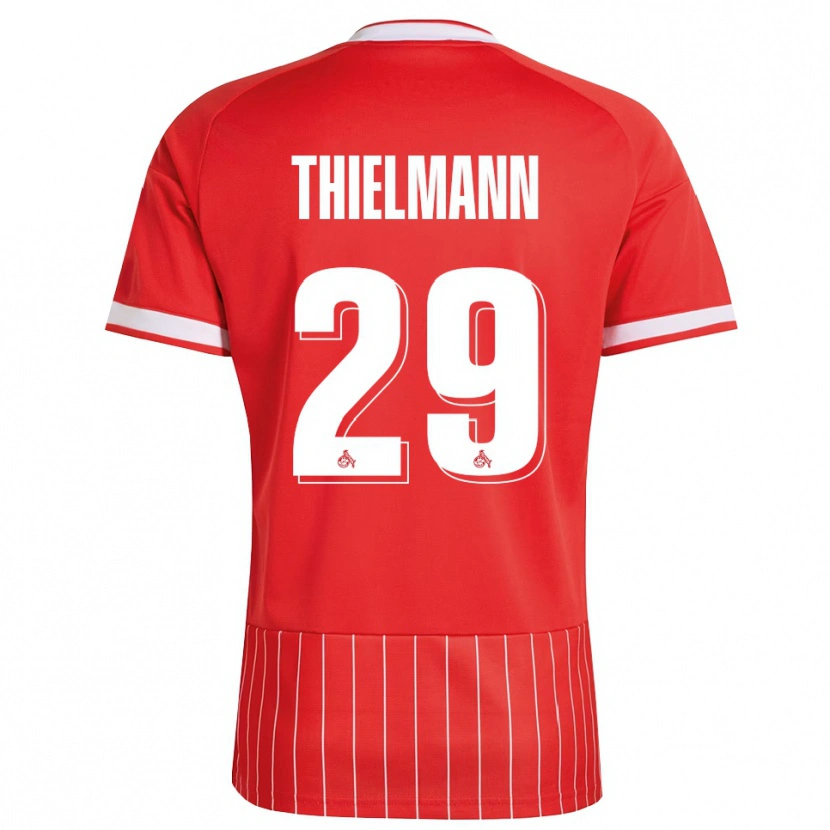 Danxen Kobiety Jan Thielmann #29 Czerwony Biały Zielony Wyjazdowa Koszulka 2026/27 Koszulki Klubowe