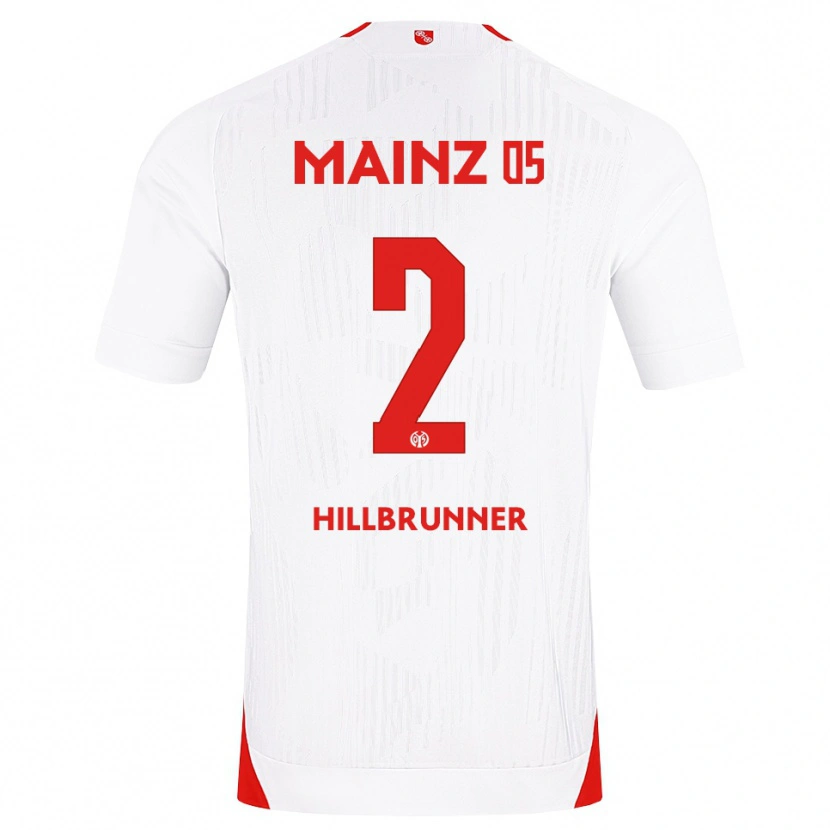 Danxen Kobiety Fynn Hillbrunner #2 Biały Czerwony Żółty Wyjazdowa Koszulka 2026/27 Koszulki Klubowe