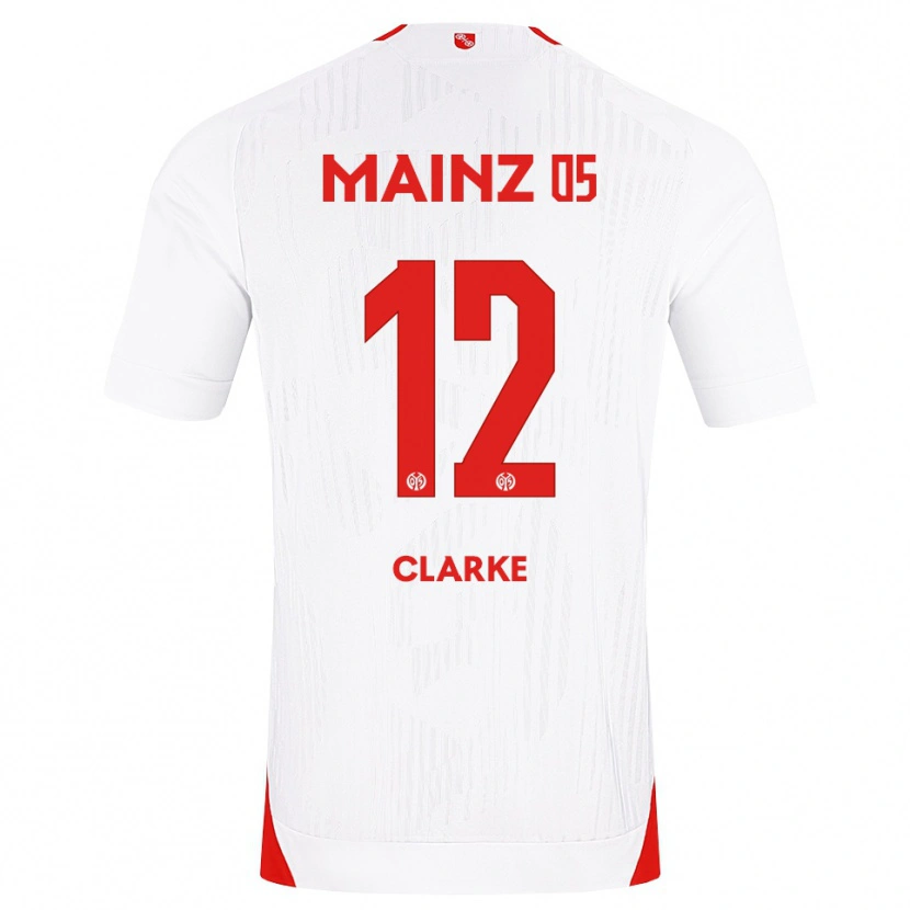 Danxen Kobiety Sarah Clarke #12 Biały Czerwony Żółty Wyjazdowa Koszulka 2026/27 Koszulki Klubowe