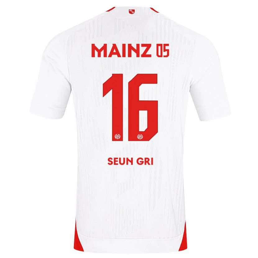 Danxen Kobiety Seun-Gri Lee #16 Biały Czerwony Żółty Wyjazdowa Koszulka 2026/27 Koszulki Klubowe