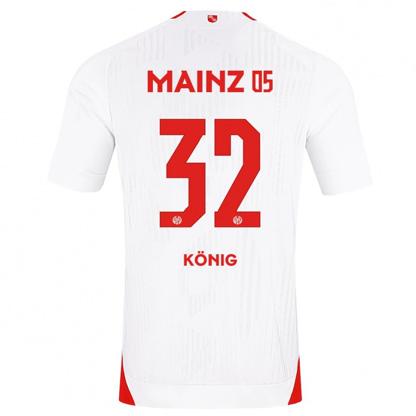 Danxen Kobiety Raúl König #32 Biały Czerwony Żółty Wyjazdowa Koszulka 2026/27 Koszulki Klubowe