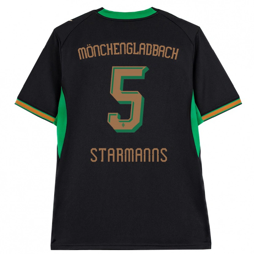Danxen Kobiety Sandra Starmanns #5 Czarny Pomarańczowy Zielony Brązowy Wyjazdowa Koszulka 2026/27 Koszulki Klubowe