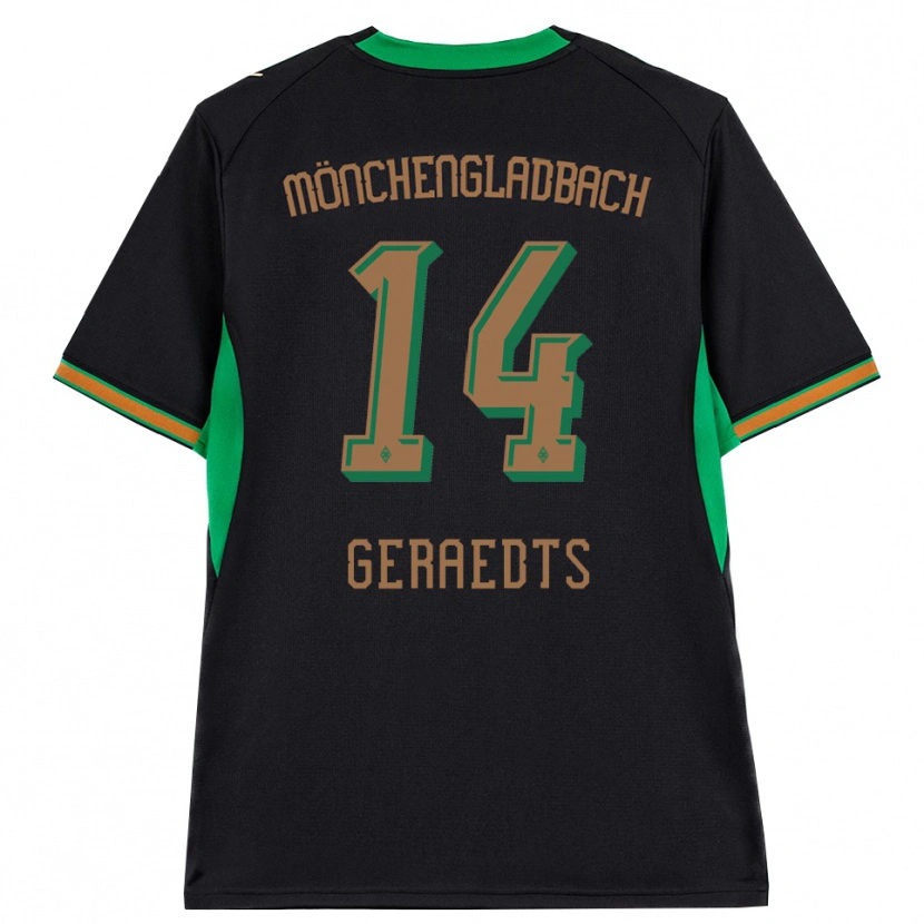 Danxen Kobiety Kelsey Geraedts #14 Czarny Pomarańczowy Zielony Brązowy Wyjazdowa Koszulka 2026/27 Koszulki Klubowe