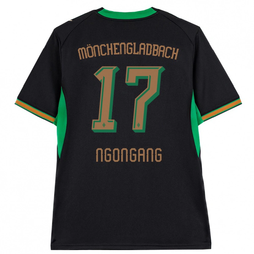 Danxen Kobiety Johann Ngongang #17 Czarny Pomarańczowy Zielony Brązowy Wyjazdowa Koszulka 2026/27 Koszulki Klubowe