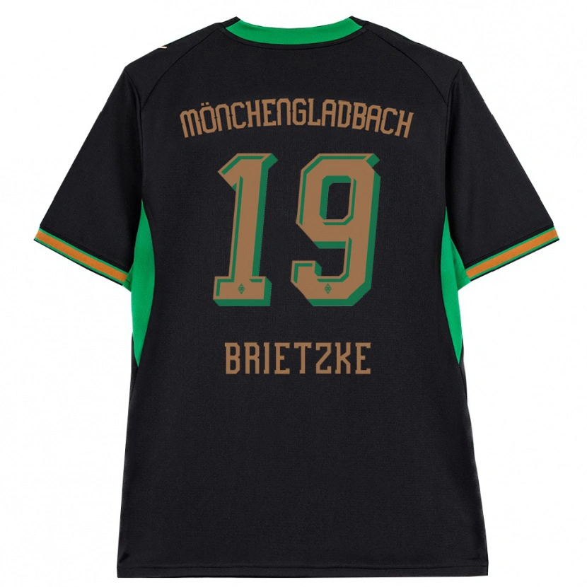 Danxen Kobiety Yvonne Brietzke #19 Czarny Pomarańczowy Zielony Brązowy Wyjazdowa Koszulka 2026/27 Koszulki Klubowe