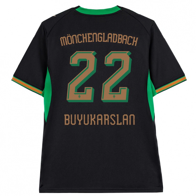 Danxen Kobiety Oguzcan Büyükarslan #22 Czarny Pomarańczowy Zielony Brązowy Wyjazdowa Koszulka 2026/27 Koszulki Klubowe