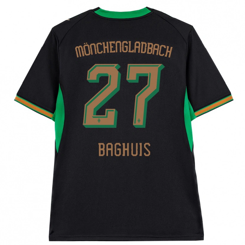 Danxen Kobiety Chantal Baghuis #27 Czarny Pomarańczowy Zielony Brązowy Wyjazdowa Koszulka 2026/27 Koszulki Klubowe