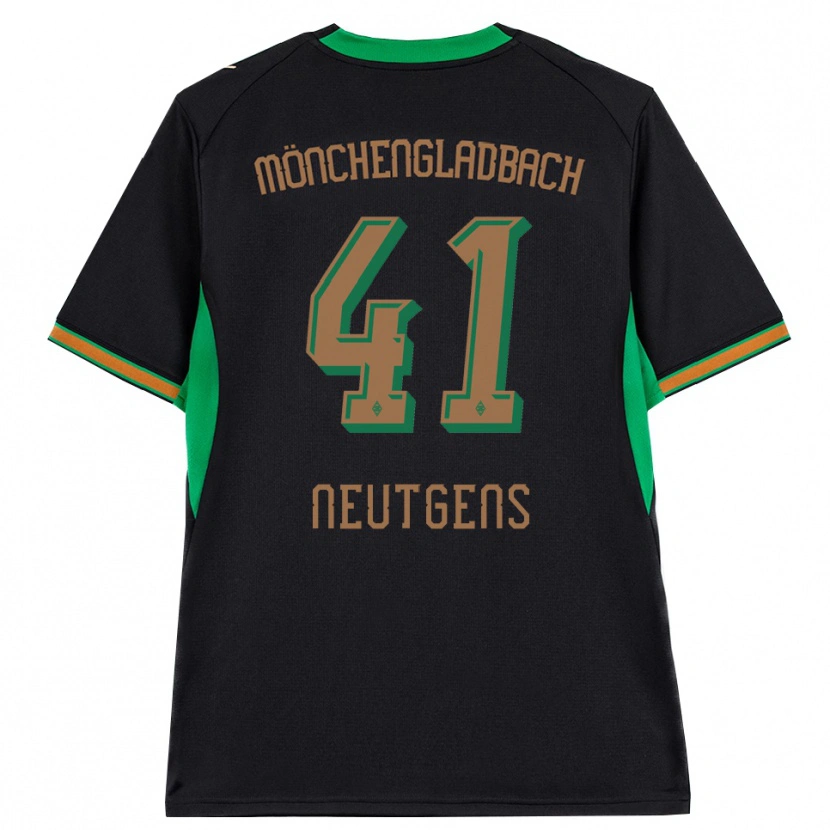 Danxen Kobiety Maximilian Neutgens #41 Czarny Pomarańczowy Zielony Brązowy Wyjazdowa Koszulka 2026/27 Koszulki Klubowe