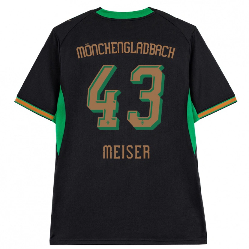 Danxen Kobiety Tyler Meiser #43 Czarny Pomarańczowy Zielony Brązowy Wyjazdowa Koszulka 2026/27 Koszulki Klubowe