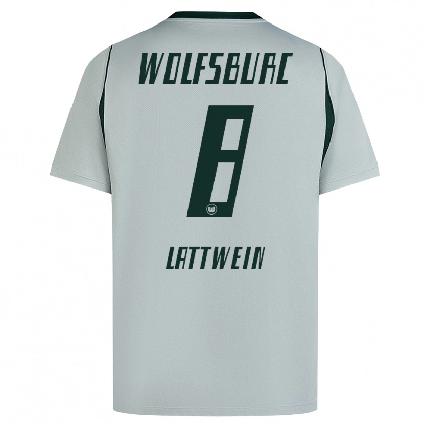 Danxen Kobiety Lena Lattwein #8 Szary Zielony Wyjazdowa Koszulka 2026/27 Koszulki Klubowe