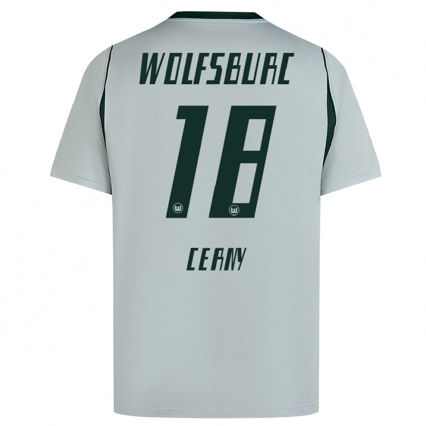 Danxen Kobiety Vaclav Cerny #18 Szary Zielony Wyjazdowa Koszulka 2026/27 Koszulki Klubowe