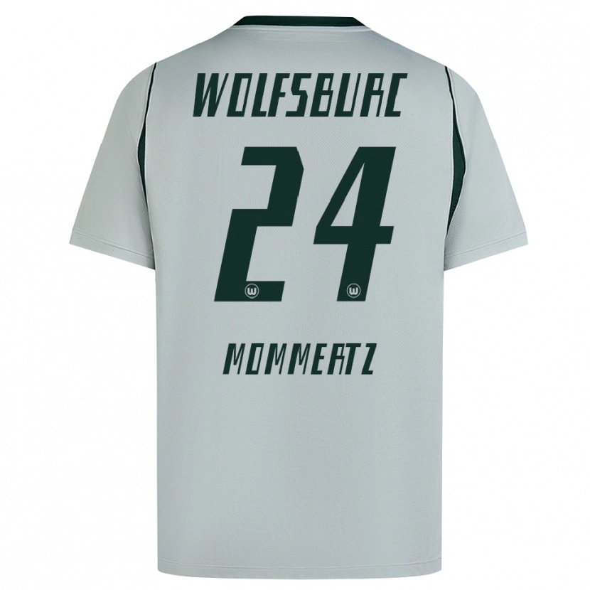 Danxen Kobiety Benjamin Mommertz #24 Szary Zielony Wyjazdowa Koszulka 2026/27 Koszulki Klubowe
