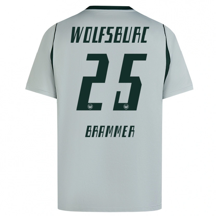 Danxen Kobiety Ole Brammer #25 Szary Zielony Wyjazdowa Koszulka 2026/27 Koszulki Klubowe