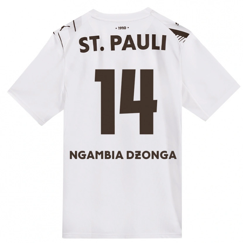 Danxen Kobiety Sisco Ngambia #14 Kawa Biała Czerwona Wyjazdowa Koszulka 2026/27 Koszulki Klubowe