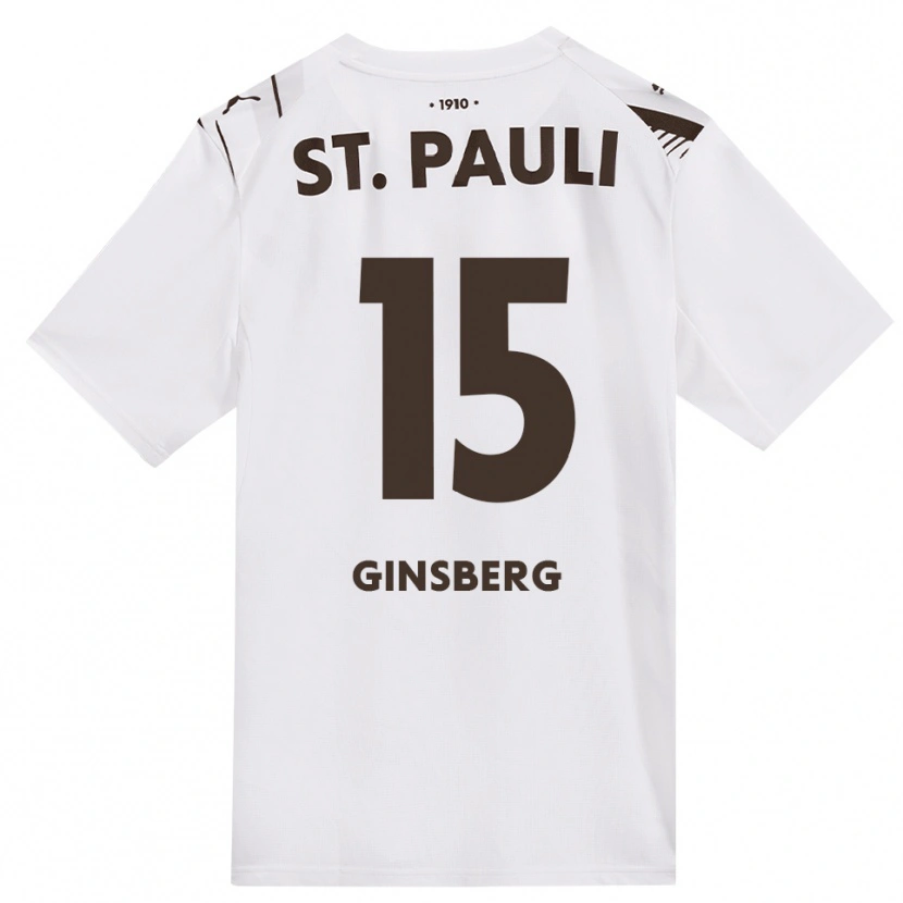 Danxen Kobiety Pauline Ginsberg #15 Kawa Biała Czerwona Wyjazdowa Koszulka 2026/27 Koszulki Klubowe