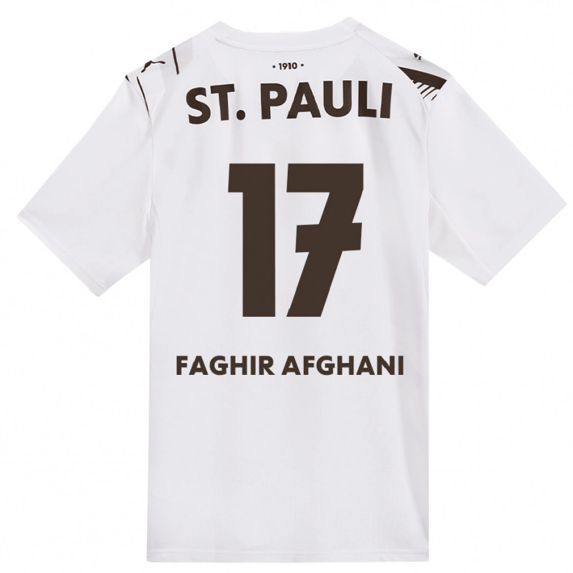 Danxen Kobiety Younan Faghir Afghani #17 Kawa Biała Czerwona Wyjazdowa Koszulka 2026/27 Koszulki Klubowe
