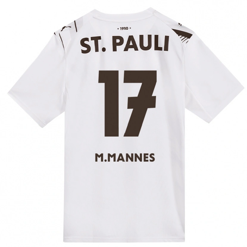 Danxen Kobiety Verena Maria Mannes #17 Kawa Biała Czerwona Wyjazdowa Koszulka 2026/27 Koszulki Klubowe