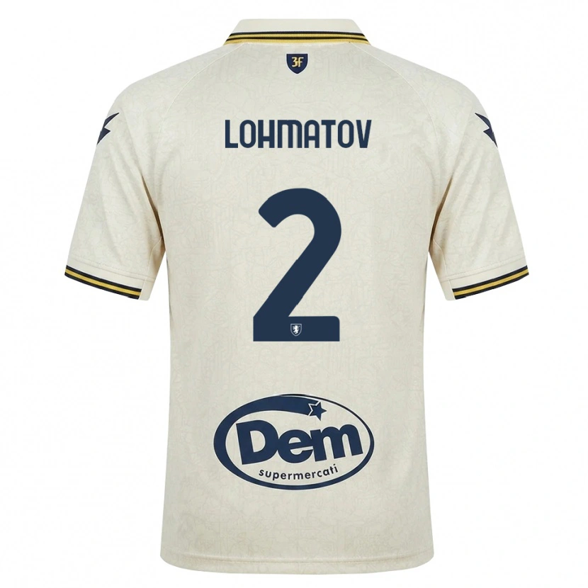 Danxen Kobiety Aleksandr Lohmatov #2 Oldlace Żółty Czarny Wyjazdowa Koszulka 2026/27 Koszulki Klubowe
