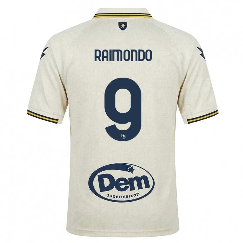 Danxen Kobiety Antonio Raimondo #9 Oldlace Żółty Czarny Wyjazdowa Koszulka 2026/27 Koszulki Klubowe