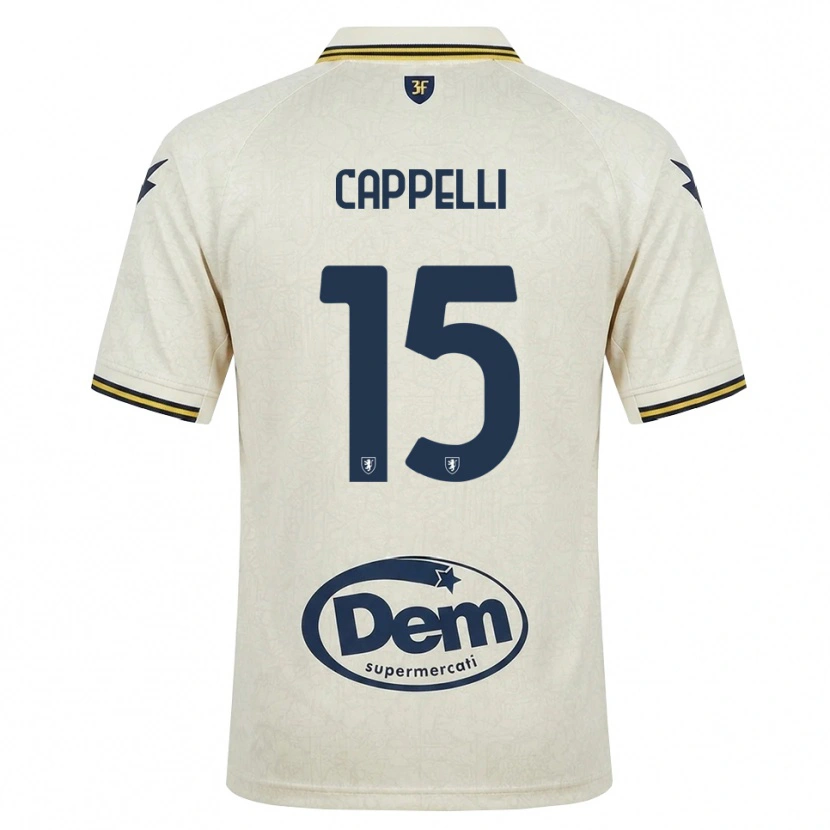 Danxen Kobiety Rocco Cappelli #15 Oldlace Żółty Czarny Wyjazdowa Koszulka 2026/27 Koszulki Klubowe