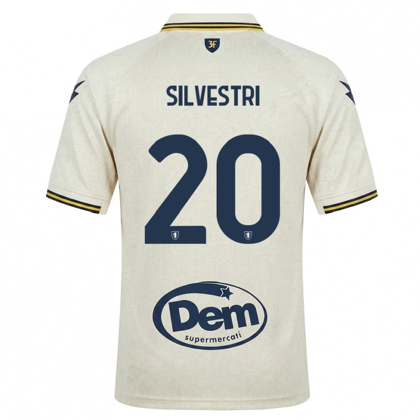 Danxen Kobiety Manuel Silvestri #20 Oldlace Żółty Czarny Wyjazdowa Koszulka 2026/27 Koszulki Klubowe