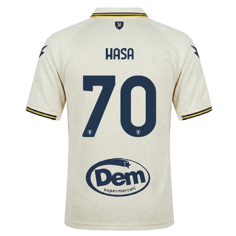 Danxen Kobiety Luis Hasa #70 Oldlace Żółty Czarny Wyjazdowa Koszulka 2026/27 Koszulki Klubowe