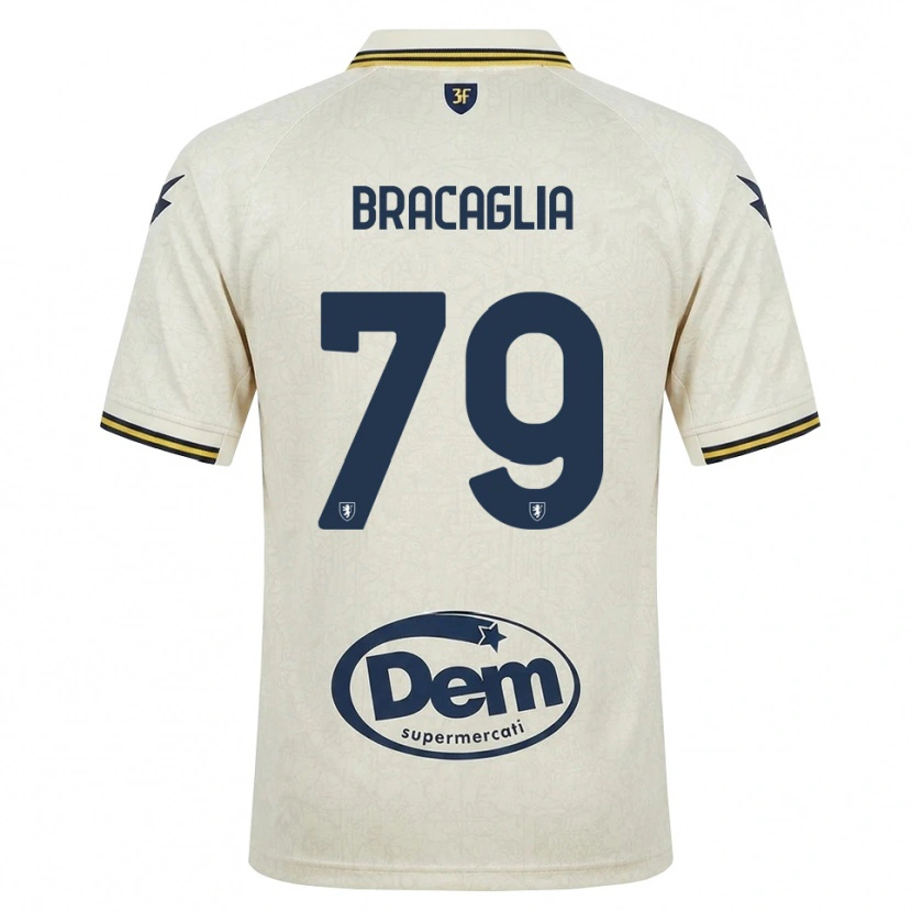 Danxen Kobiety Gabriele Bracaglia #79 Oldlace Żółty Czarny Wyjazdowa Koszulka 2026/27 Koszulki Klubowe