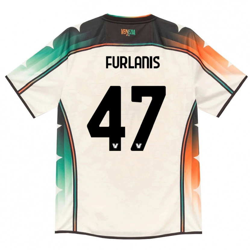 Danxen Kobiety Giorgia Furlanis #47 Oldlace Pomarańczowy Zielony Wyjazdowa Koszulka 2026/27 Koszulki Klubowe
