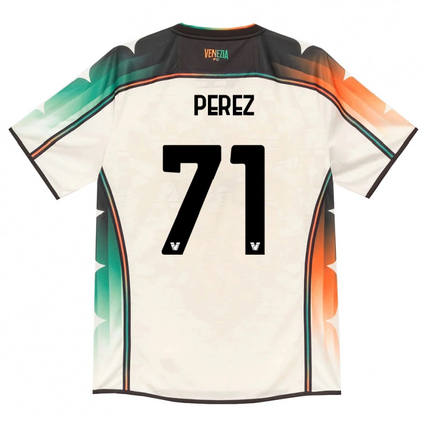 Danxen Kobiety Kike Pérez #71 Oldlace Pomarańczowy Zielony Wyjazdowa Koszulka 2026/27 Koszulki Klubowe