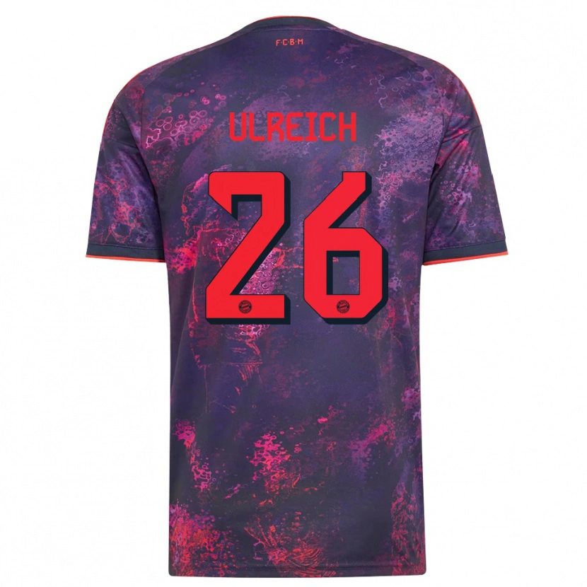 Danxen Kobiety Sven Ulreich #26 Fioletowy Czerwony Trzeci Komplet Koszulka 2026/27 Koszulki Klubowe