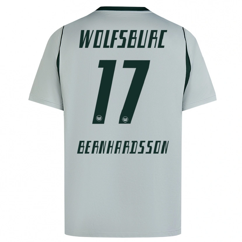 Danxen Kobiety Alexander Bernhardsson #17 Szary Zielony Wyjazdowa Koszulka 2026/27 Koszulki Klubowe